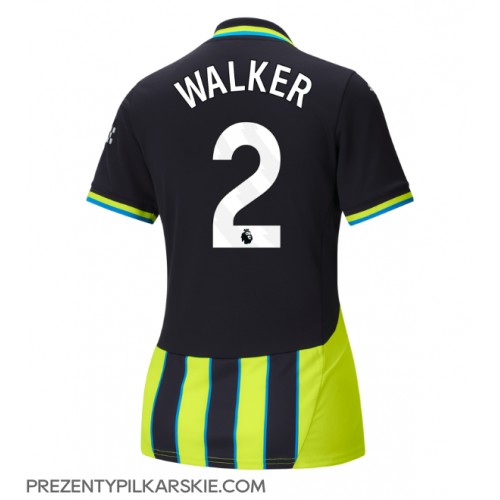 Stroje piłkarskie Manchester City Kyle Walker #2 Koszulka Wyjazdowej dla damskie 2024-25 Krótki Rękaw